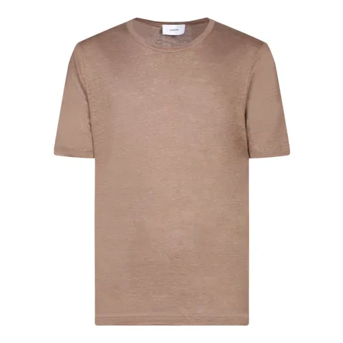 Lardini - Tops > T-Shirts - Beige - Lardini - Modalova
