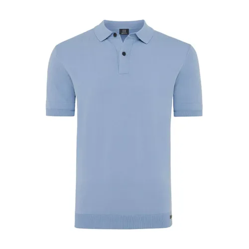 Genti - Tops > Polo Shirts - Blue - Genti - Modalova