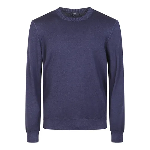 Knitwear > Round-neck Knitwear - - Fay - Modalova