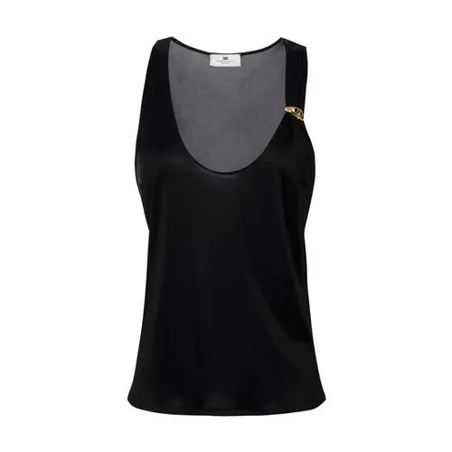 Tops > Sleeveless Tops - - Elisabetta Franchi - Modalova