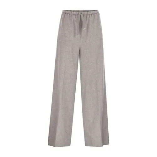 Trousers > Wide Trousers - - Herno - Modalova