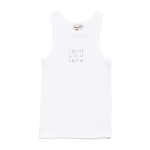 Tops > Sleeveless Tops - - Semicouture - Modalova