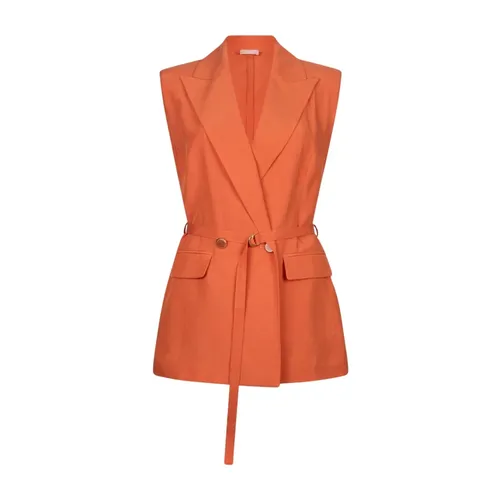 Liu Jo - Jackets > Vests - Orange - Liu Jo - Modalova