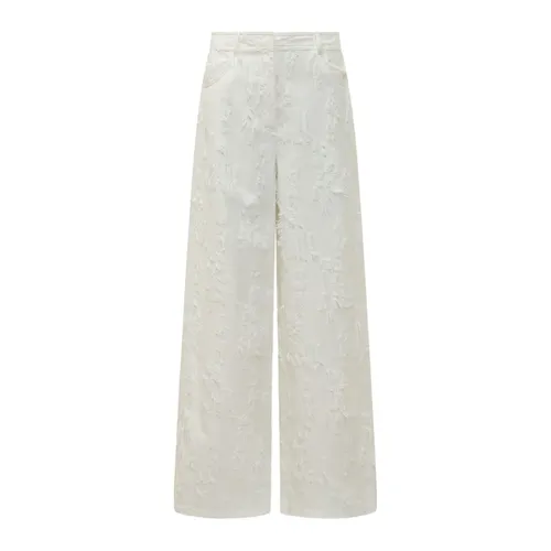 Trousers > Wide Trousers - - Msgm - Modalova