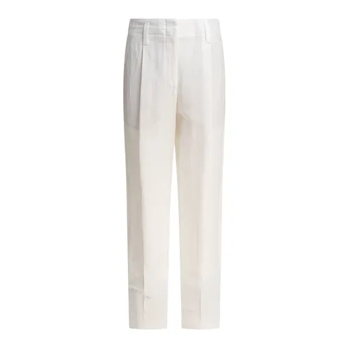 Trousers > Straight Trousers - - Brunello Cucinelli - Modalova