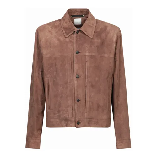 Jackets > Leather Jackets - - Paul Smith - Modalova