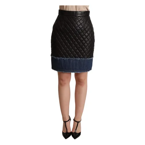 Skirts > Leather Skirts - - Dolce & Gabbana - Modalova