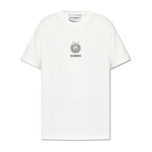 Iceberg - Tops > T-Shirts - Beige - Iceberg - Modalova