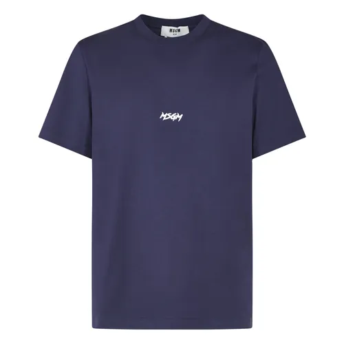 Msgm - Tops > T-Shirts - Blue - Msgm - Modalova