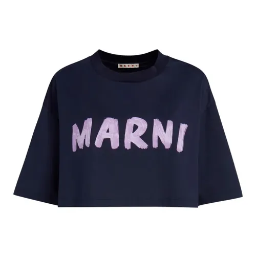 Marni - Tops > T-Shirts - Blue - Marni - Modalova