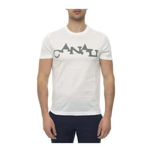 Canali - Tops > T-Shirts - White - Canali - Modalova