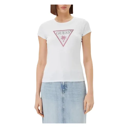 Guess - Tops > T-Shirts - White - Guess - Modalova