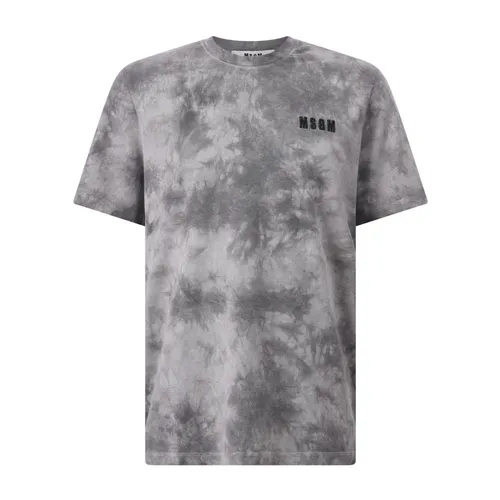 Msgm - Tops > T-Shirts - Gray - Msgm - Modalova
