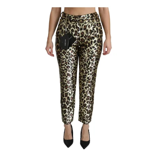 Trousers > Straight Trousers - - Dolce & Gabbana - Modalova