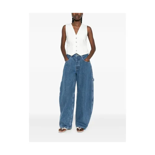 Sacai - Jackets > Vests - White - Sacai - Modalova