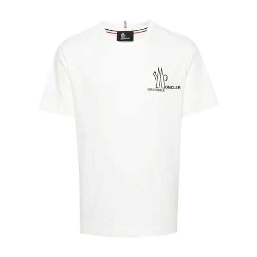 Moncler - Tops > T-Shirts - White - Moncler - Modalova