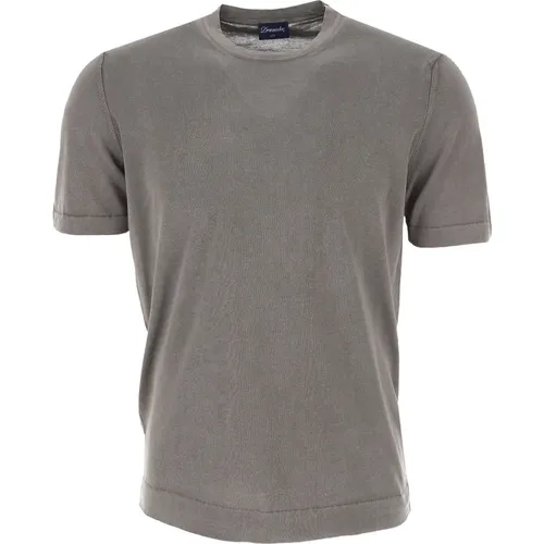 Drumohr - Tops > T-Shirts - Gray - Drumohr - Modalova