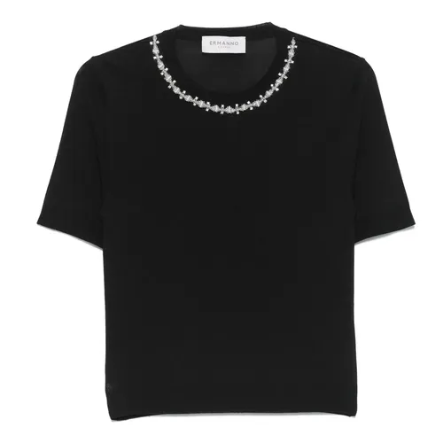 Knitwear > Round-neck Knitwear - - Ermanno Scervino - Modalova