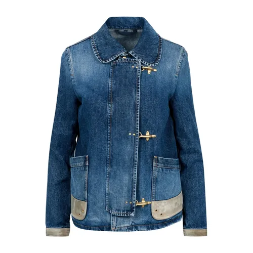 Jackets > Denim Jackets - - Fay - Modalova