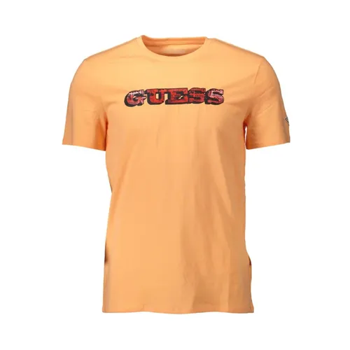 Guess - Tops > T-Shirts - Orange - Guess - Modalova