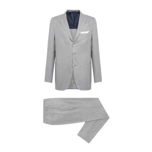 Suits > Suit Sets > Single Breasted Suits - - Kiton - Modalova