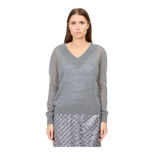 Knitwear > V-neck Knitwear - - Federica Tosi - Modalova