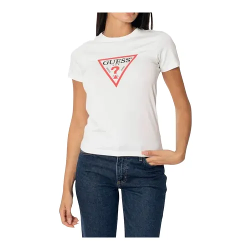 Guess - Tops > T-Shirts - White - Guess - Modalova
