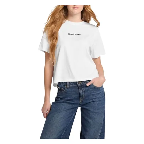 Guess - Tops > T-Shirts - White - Guess - Modalova