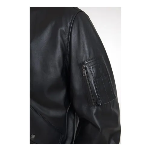 Jackets > Leather Jackets - - Dolce & Gabbana - Modalova