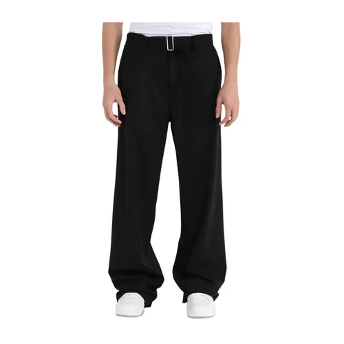 Trousers > Wide Trousers - - Msgm - Modalova