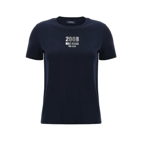 Max Mara - Tops > T-Shirts - Blue - Max Mara - Modalova