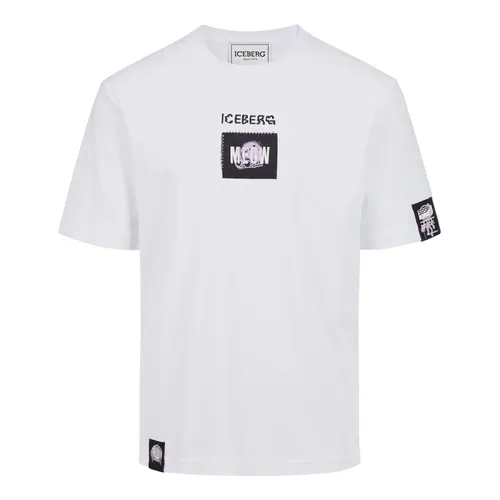 Iceberg - Tops > T-Shirts - White - Iceberg - Modalova
