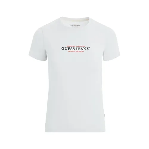 Guess - Tops > T-Shirts - White - Guess - Modalova