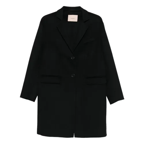 Coats > Single-Breasted Coats - - Twinset - Modalova