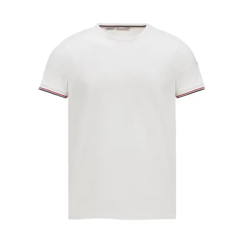 Moncler - Tops > T-Shirts - White - Moncler - Modalova