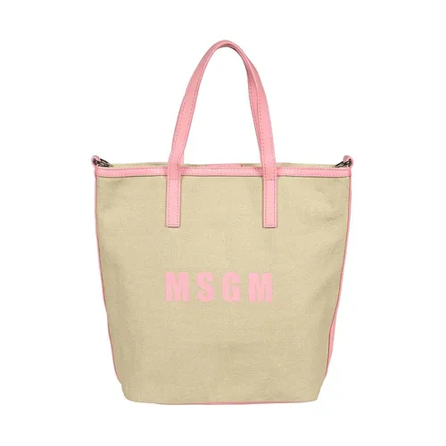 Msgm - Bags > Tote Bags - Beige - Msgm - Modalova