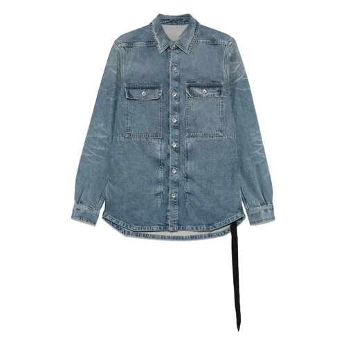 Jackets > Denim Jackets - - Rick Owens - Modalova