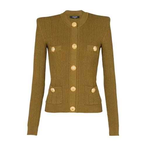 Knitwear > Cardigans - - Balmain - Modalova