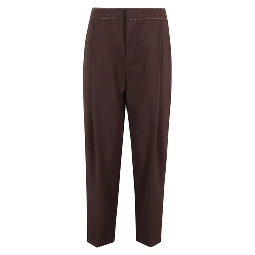 Trousers > Straight Trousers - - Elisabetta Franchi - Modalova