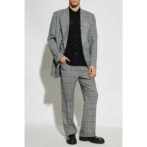 Amiri - Jackets > Blazers - Gray - Amiri - Modalova
