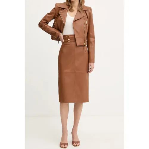 Jackets > Leather Jackets - - Elisabetta Franchi - Modalova