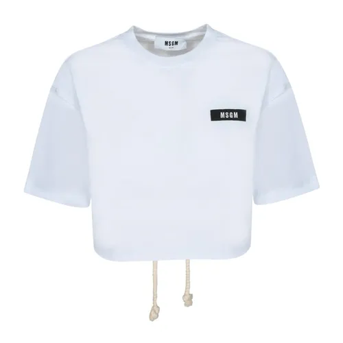 Msgm - Tops > T-Shirts - White - Msgm - Modalova