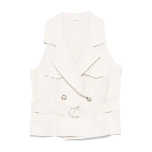 Liu Jo - Jackets > Vests - Beige - Liu Jo - Modalova
