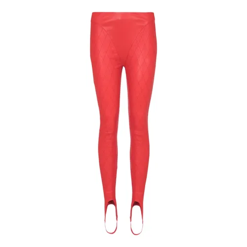 Trousers > Leather Trousers - - Balmain - Modalova