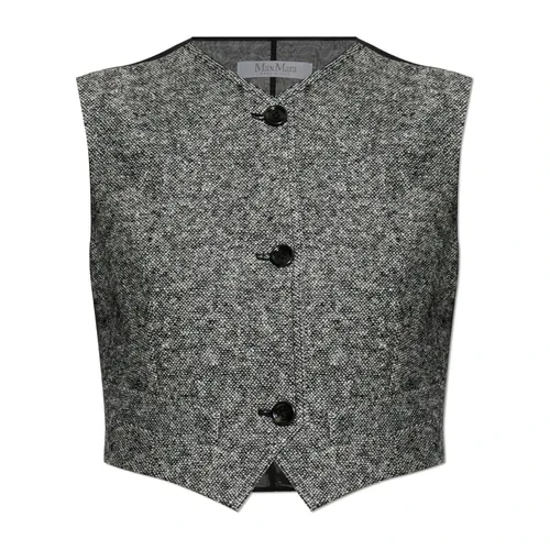 Max Mara - Jackets > Vests - Gray - Max Mara - Modalova