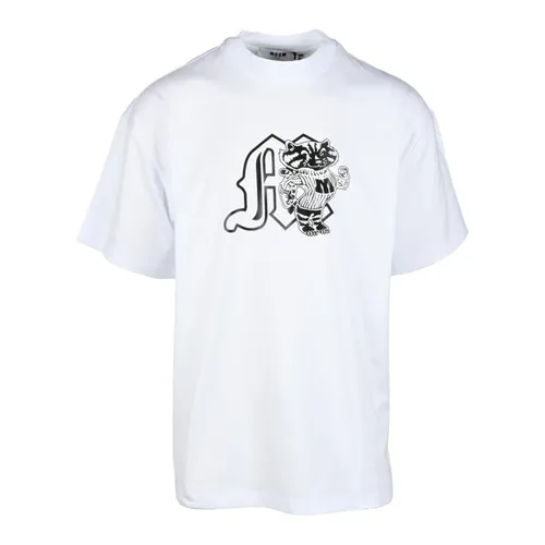 Msgm - Tops > T-Shirts - White - Msgm - Modalova