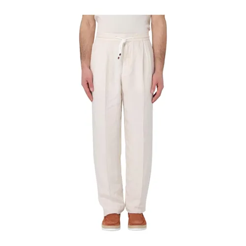 Trousers > Straight Trousers - - Brunello Cucinelli - Modalova