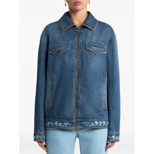 Jackets > Denim Jackets - - Etro - Modalova