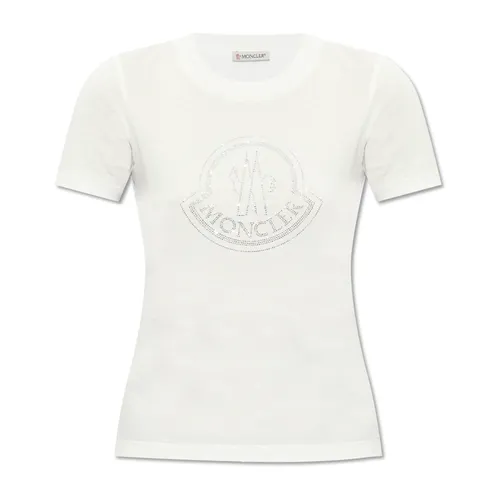 Moncler - Tops > T-Shirts - White - Moncler - Modalova