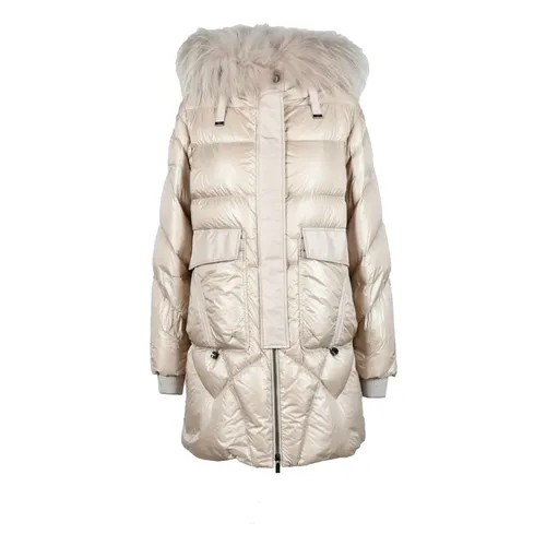 Diego M - Coats > Parkas - Beige - Diego M - Modalova